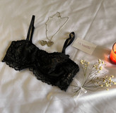 نیمتنه گیپور مشکی آستر کِرِمH&M