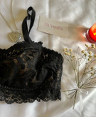 نیمتنه گیپور مشکی آستر کِرِمH&M