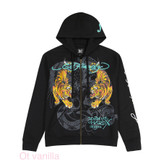 سویشرت مشکی مردانه زنانه CRAWLING TIGERS برند Ed hardy اورجینال