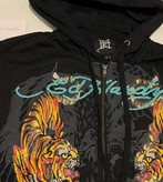 سویشرت مشکی مردانه زنانه CRAWLING TIGERS برند Ed hardy اورجینال